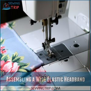 Assembling a Wide Elastic Headband