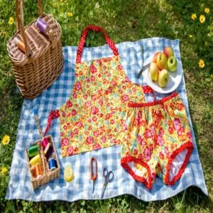 BBQ Apron Pattern and Jammers Swim Shorts