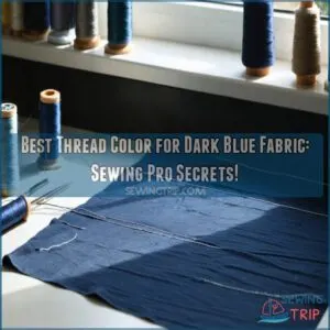 best thread color for dark blue fabric