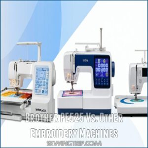 Brother PE525 Vs. Other Embroidery Machines