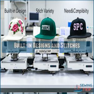 Built-in Designs and Stitches