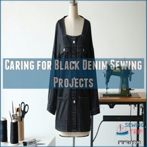 Caring for Black Denim Sewing Projects