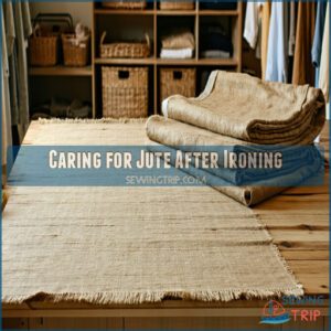 Caring for Jute After Ironing