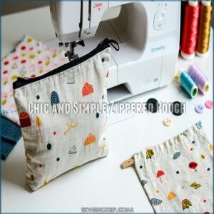 Chic and Simple Zippered Pouch Chic and Simple Zippered Pouch