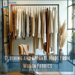 Clothing and Apparel Made From Woven Fabrics