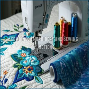 Combined Embroidery and Sewing Functions