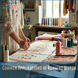 Common Applications of Running Stitch