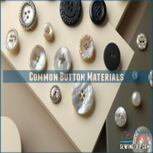 Common Button Materials