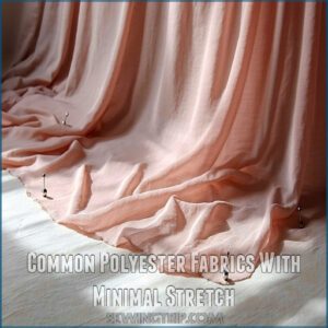 Common Polyester Fabrics With Minimal Stretch