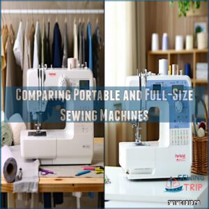 Comparing Portable and Full-Size Sewing Machines