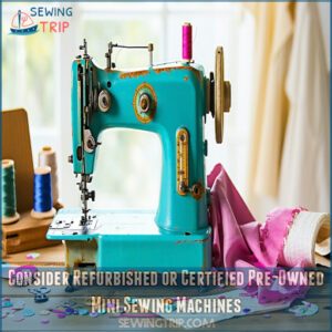 Consider Refurbished or Certified Pre-Owned Mini Sewing Machines