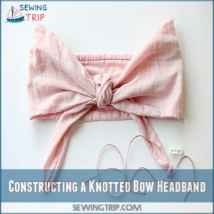 Constructing a Knotted Bow Headband