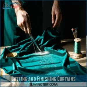 Cutting and Finishing Curtains