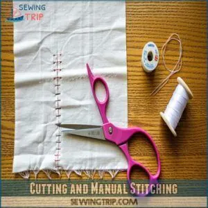 Cutting and Manual Stitching Cutting and Manual Stitching