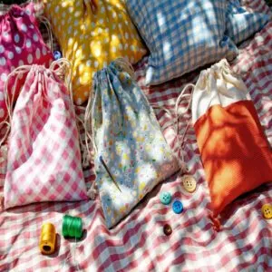 DIY Kids Travel Games Using Drawstring Bags