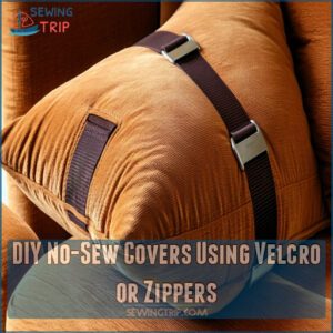 DIY No-Sew Covers Using Velcro or Zippers