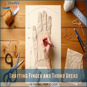 Drafting Finger and Thumb Areas