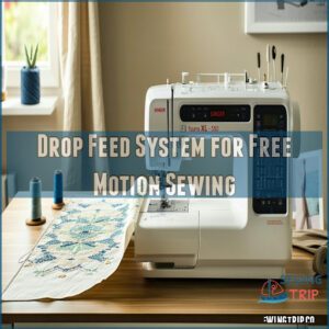 Drop Feed System for Free Motion Sewing