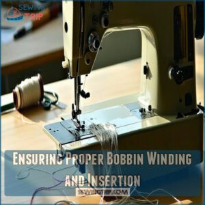 Ensuring Proper Bobbin Winding and Insertion