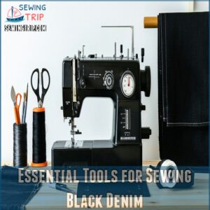 Essential Tools for Sewing Black Denim