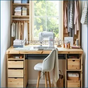 Establish Sewing Table