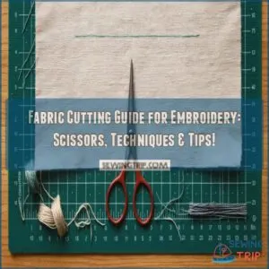 fabric cutting guide for embroidery