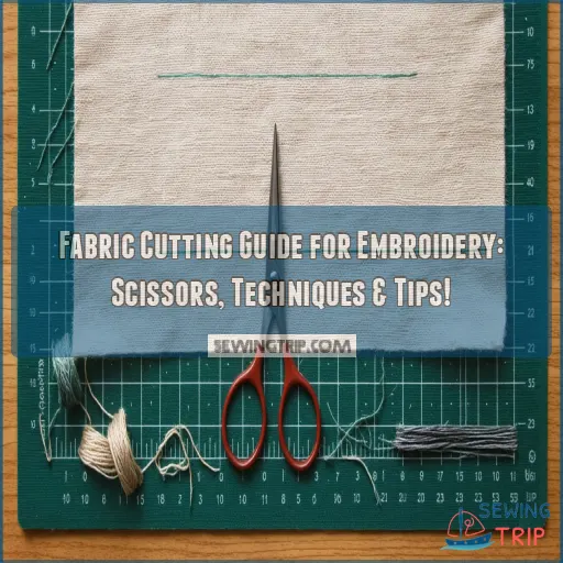 fabric cutting guide for embroidery