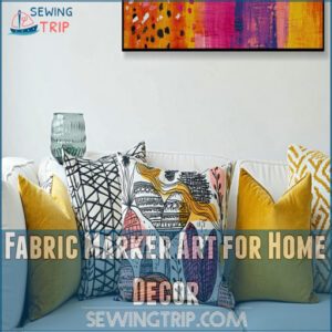 Fabric Marker Art for Home Decor