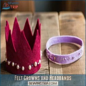 Felt Crowns and Headbands