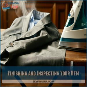 Finishing and Inspecting Your Hem