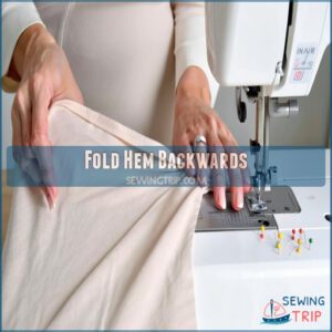 Fold Hem Backwards