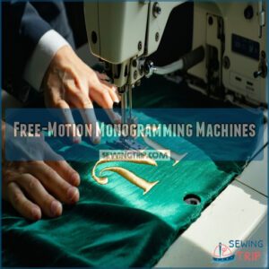 Free-Motion Monogramming Machines