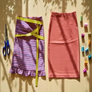 Free Wrap Skirt Pattern and Pencil Skirt