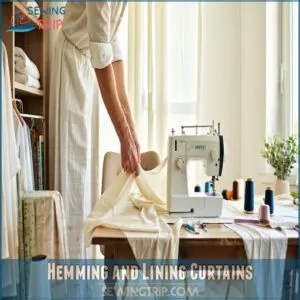 Hemming and Lining Curtains