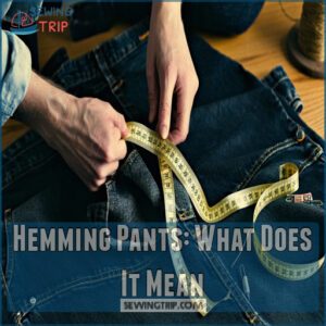 Hemming Pants: What Does It Mean