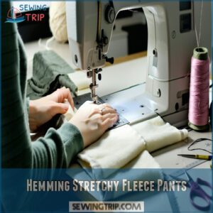 Hemming Stretchy Fleece Pants