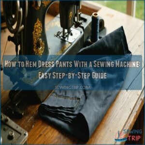 how to hem dress pants with a sewing machine