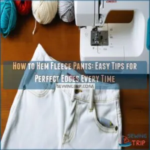 how to hem fleece pants