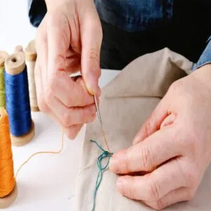 how to sew needle and thread