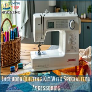 Included Quilting Kit With Specialized Accessories