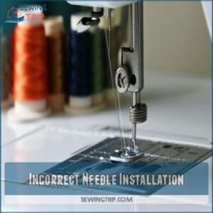 Incorrect Needle Installation