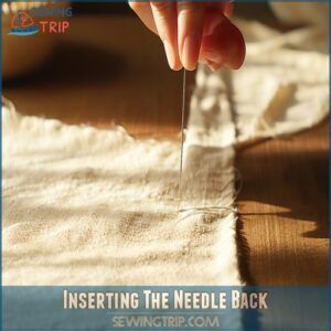 Inserting The Needle Back Inserting The Needle Back