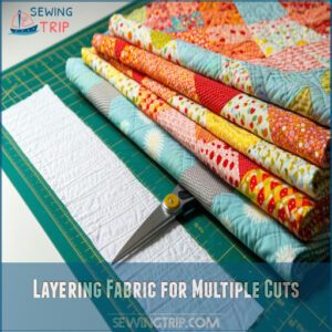 Layering Fabric for Multiple Cuts