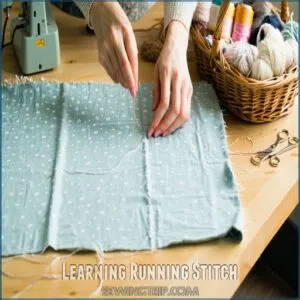 Learning Running Stitch