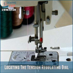 Locating The Tension Regulating Dial Locating The Tension Regulating Dial