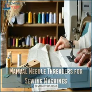 Manual Needle Threaders for Sewing Machines