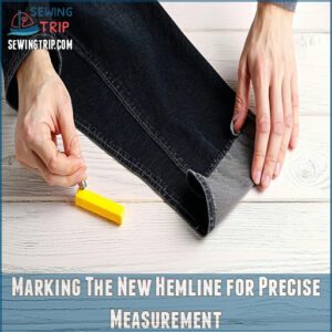 Marking The New Hemline for Precise Measurement