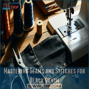 Mastering Seams and Stitches for Black Denim