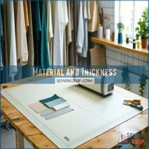 Material and Thickness