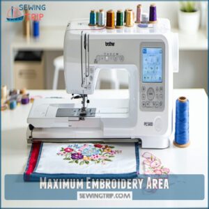 Maximum Embroidery Area